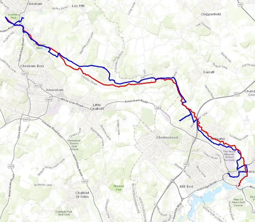 Chess Valley Walk Map Chiltern Walks: The Chess Valley Walk — Richard Gower