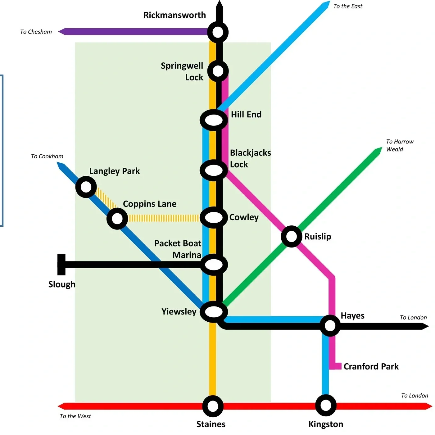 Walking Trails in The Colne Valley