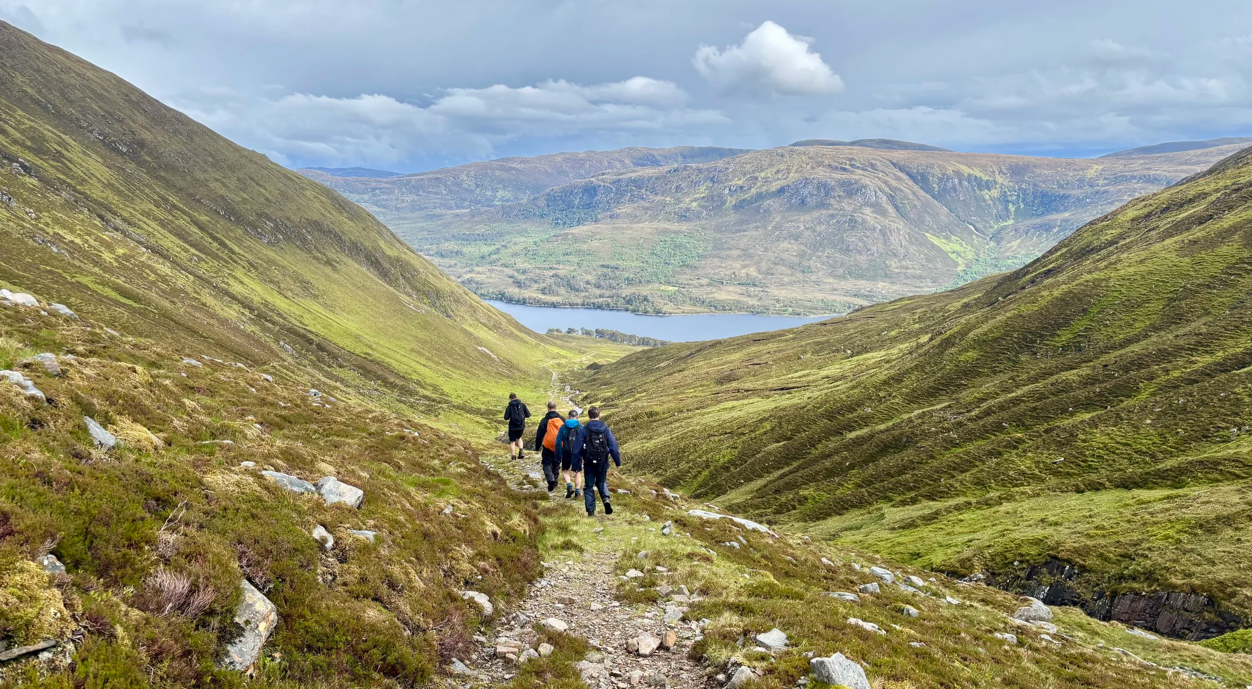The descent of Mam Sodhail towards Loch Affric