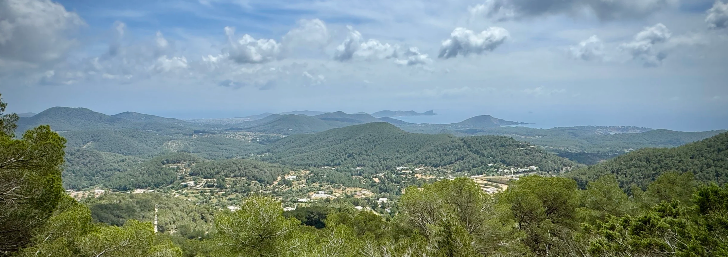 View to the south-east from Sa Talaiassa, Ibiza