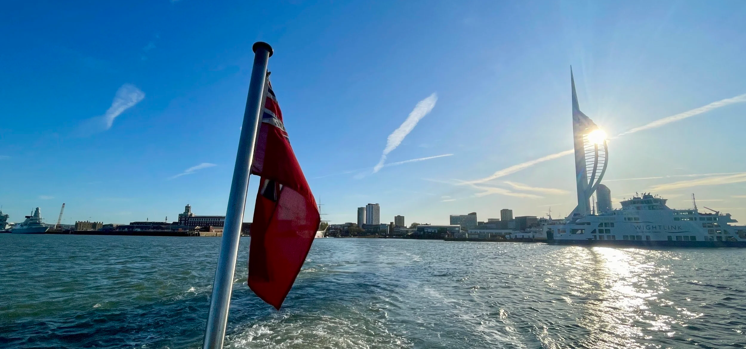 Early morning crossing on the Portsmouth to Gosport Ferry