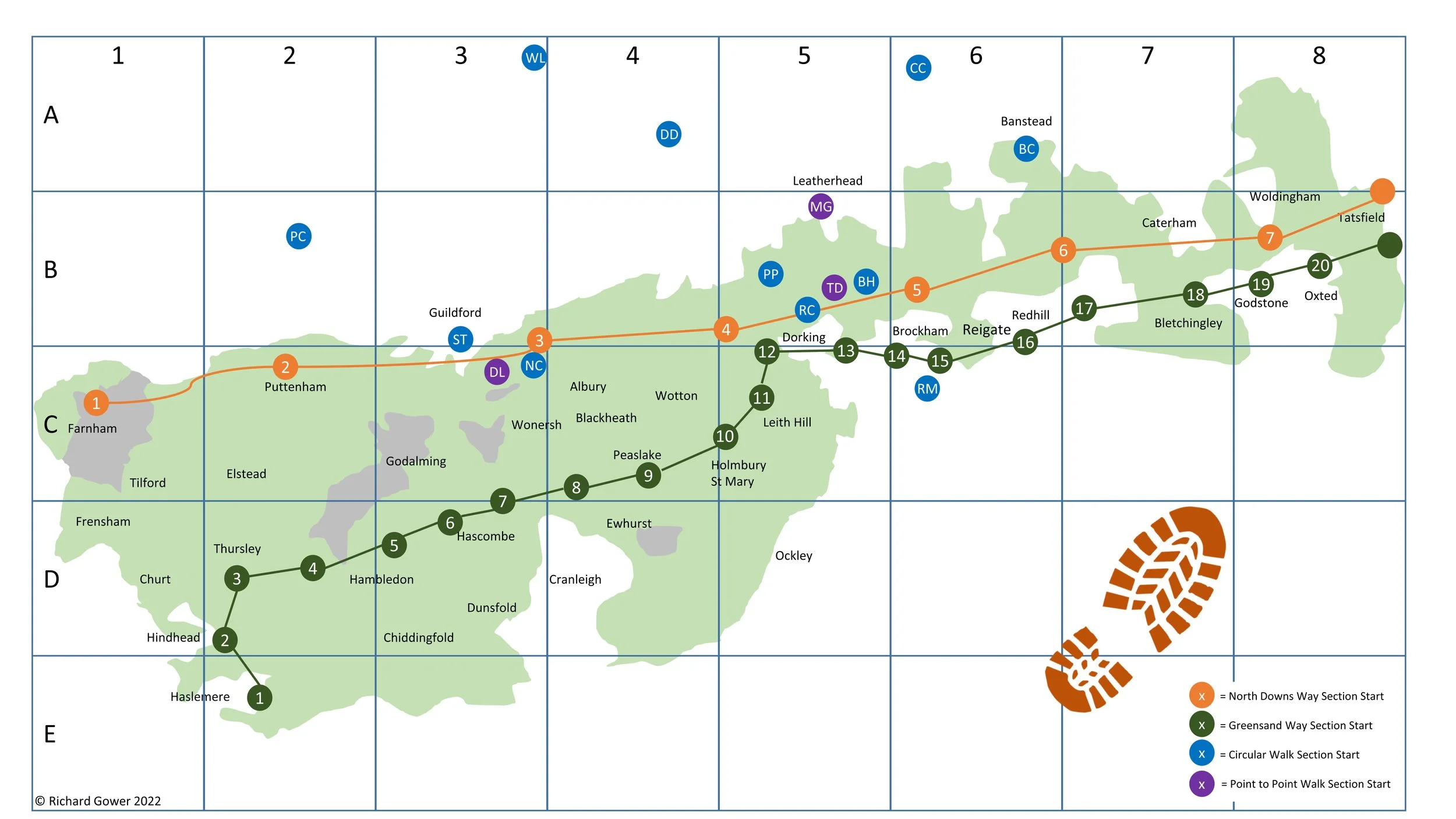 Walking In The Surrey Hills — Richard Gower