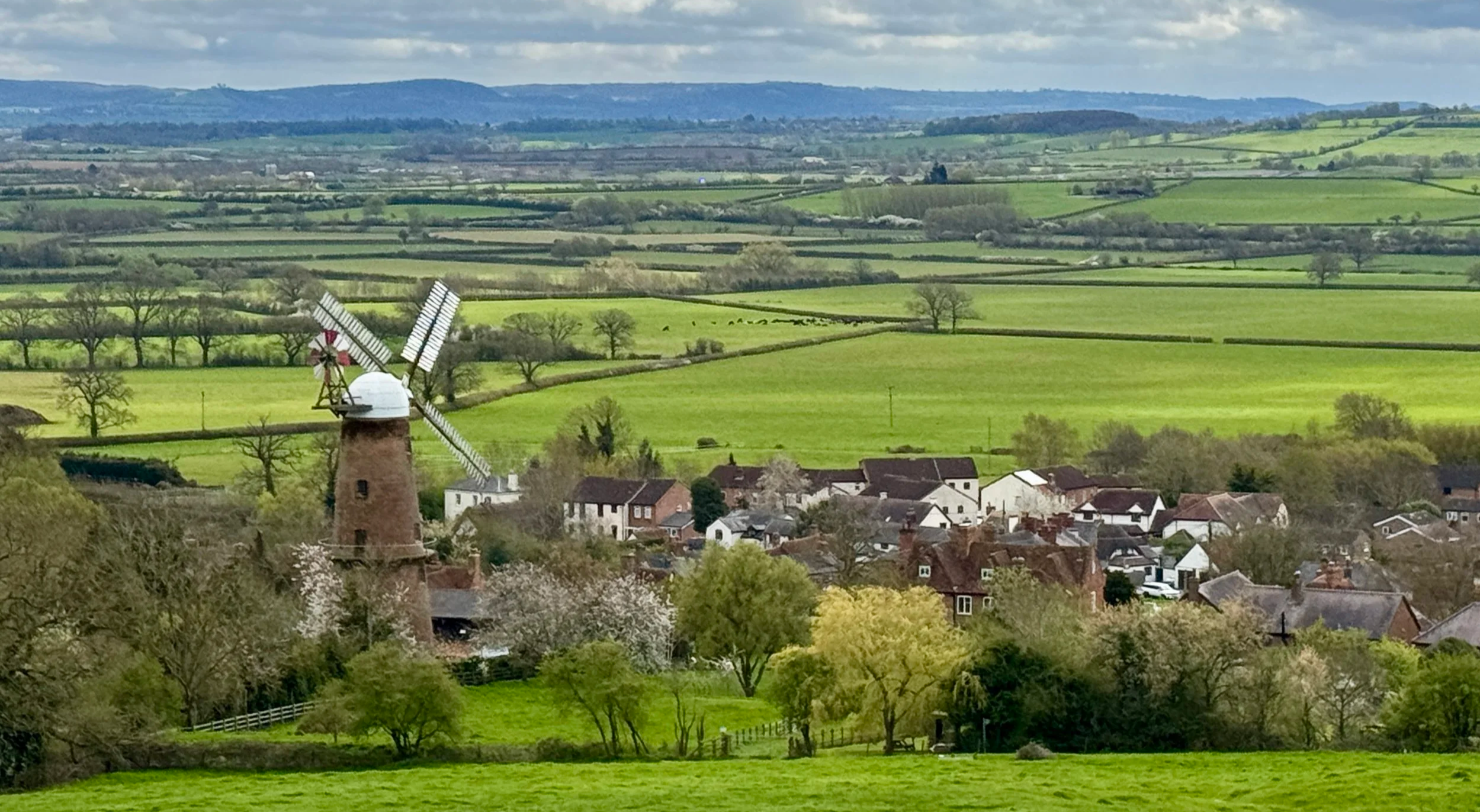 View over Quainton from the Quainton Beacon