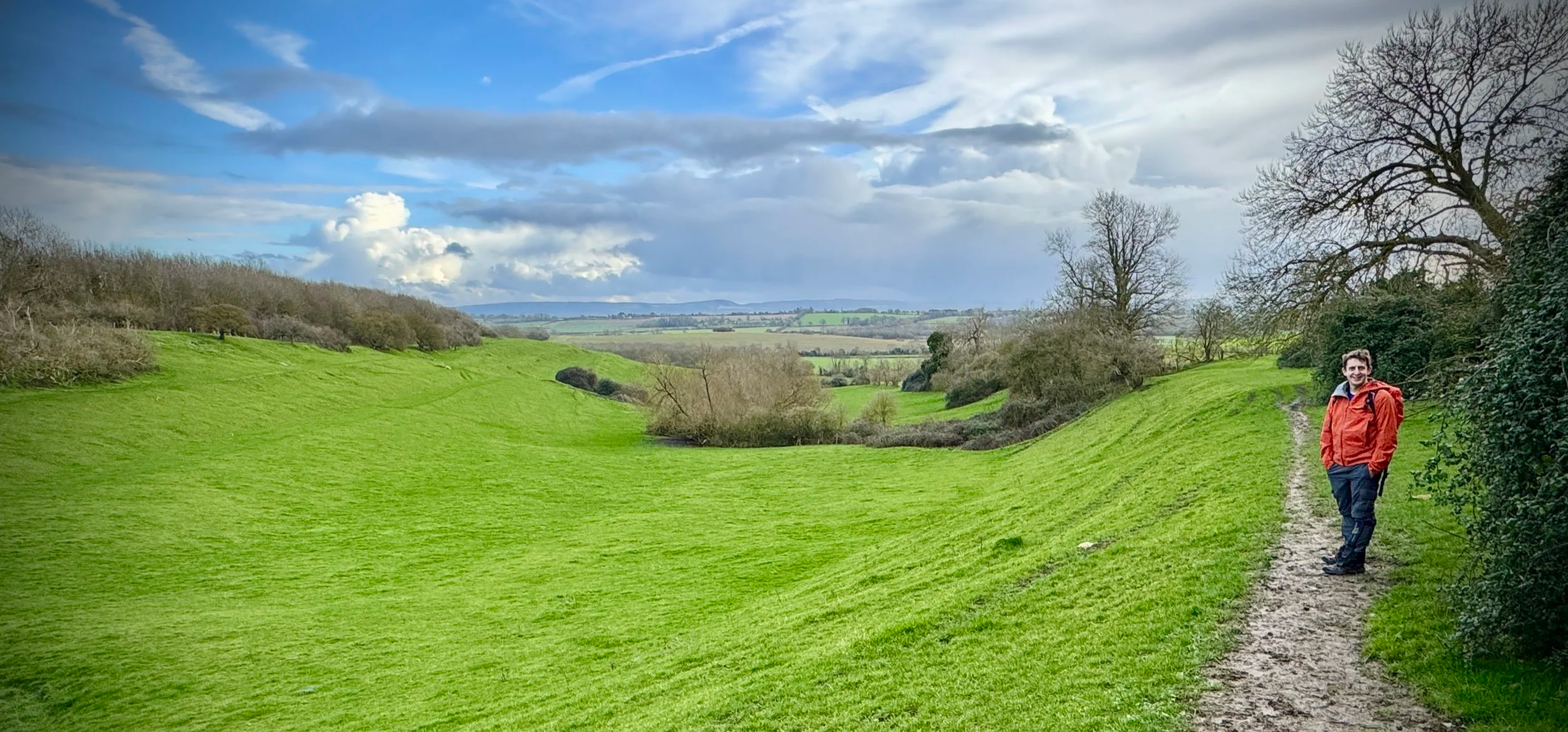 View to the River Thame and the Chilterns from Upper Winchendon