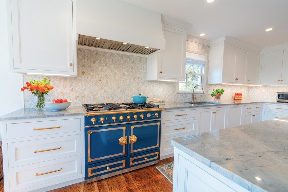 Can you call it a spring refresh if it was a full gut job? Asking for a friend. All jokes aside, this kitchen got a much-needed facelift, from the ground up, and it was worth every step. 

Those Ljen Blue quartzite countertops truly steal the show. 
