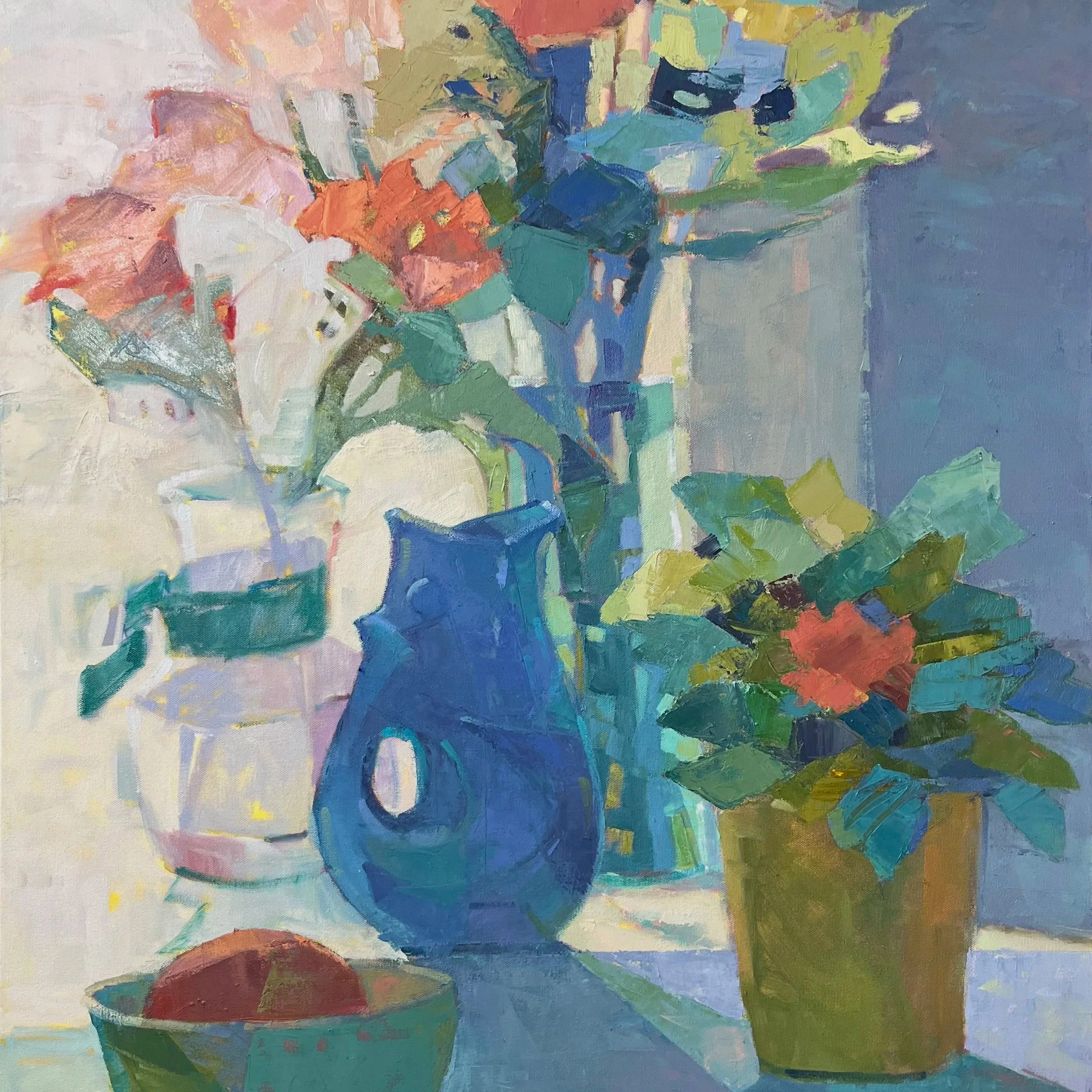 Flowers at Window with Gurgle Vase and Bowl.img ready.jpg