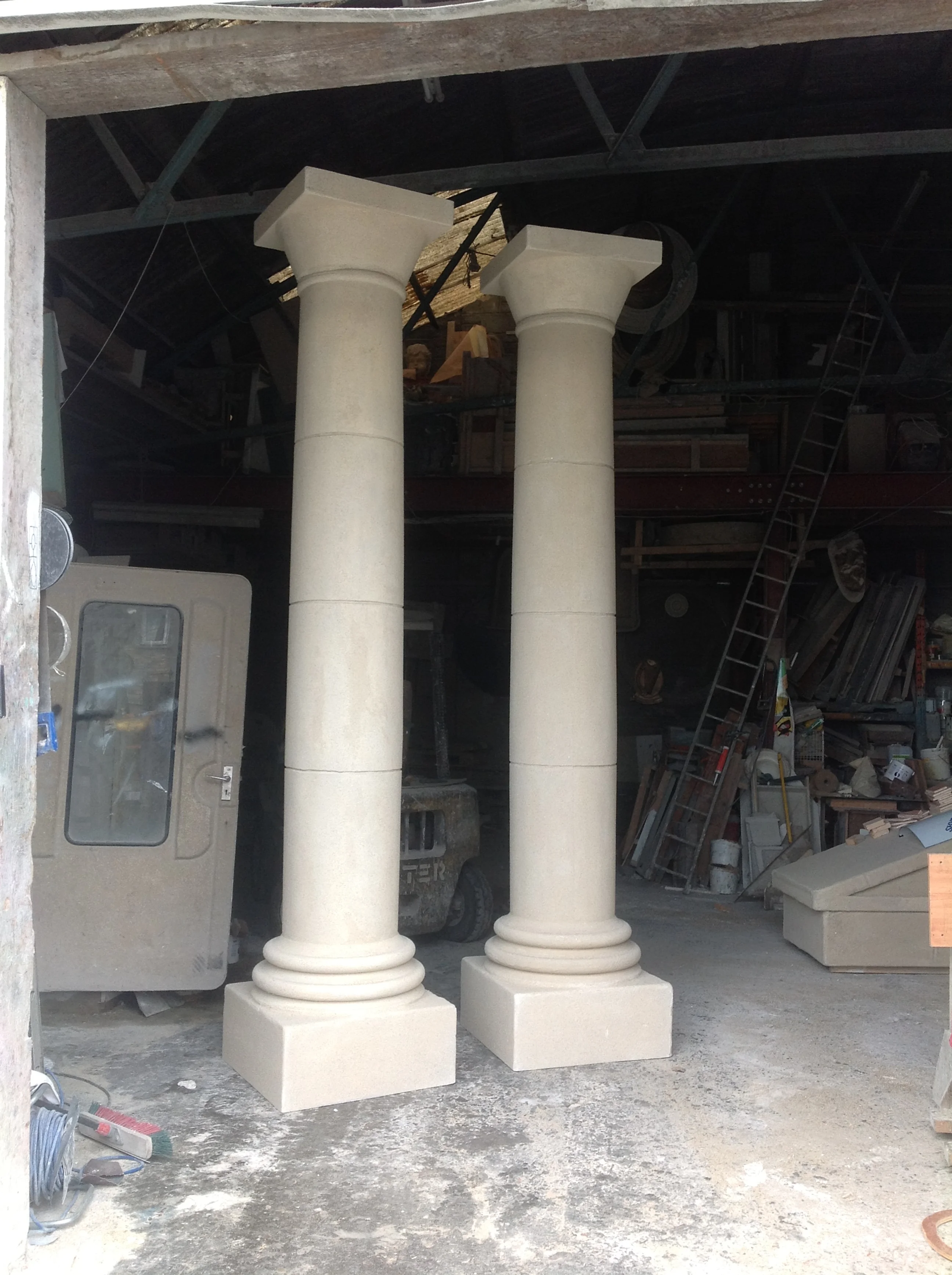 fiberglass granite finish columns