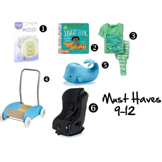 Must Haves: 9-12 Months