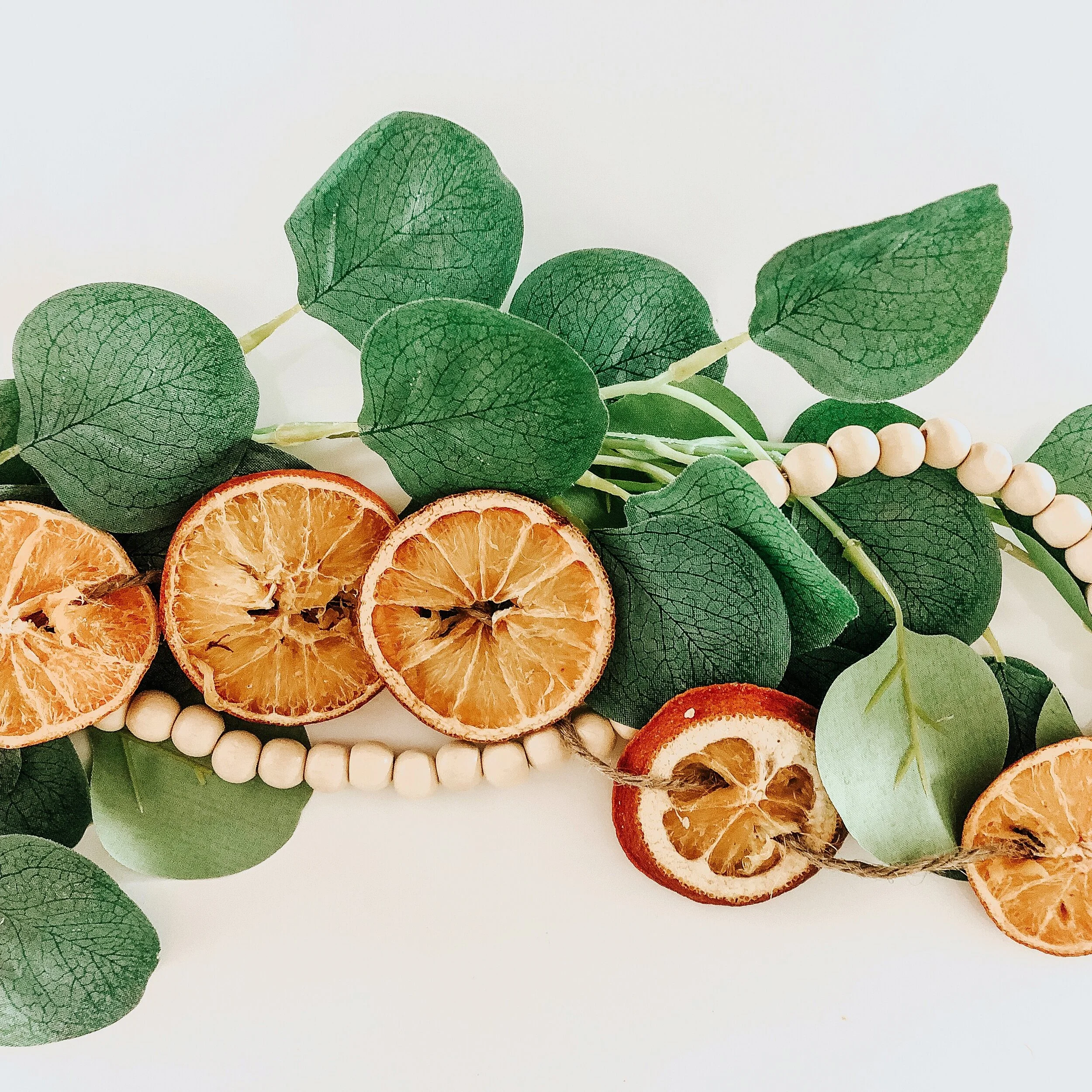 DIY Orange Slice Garland