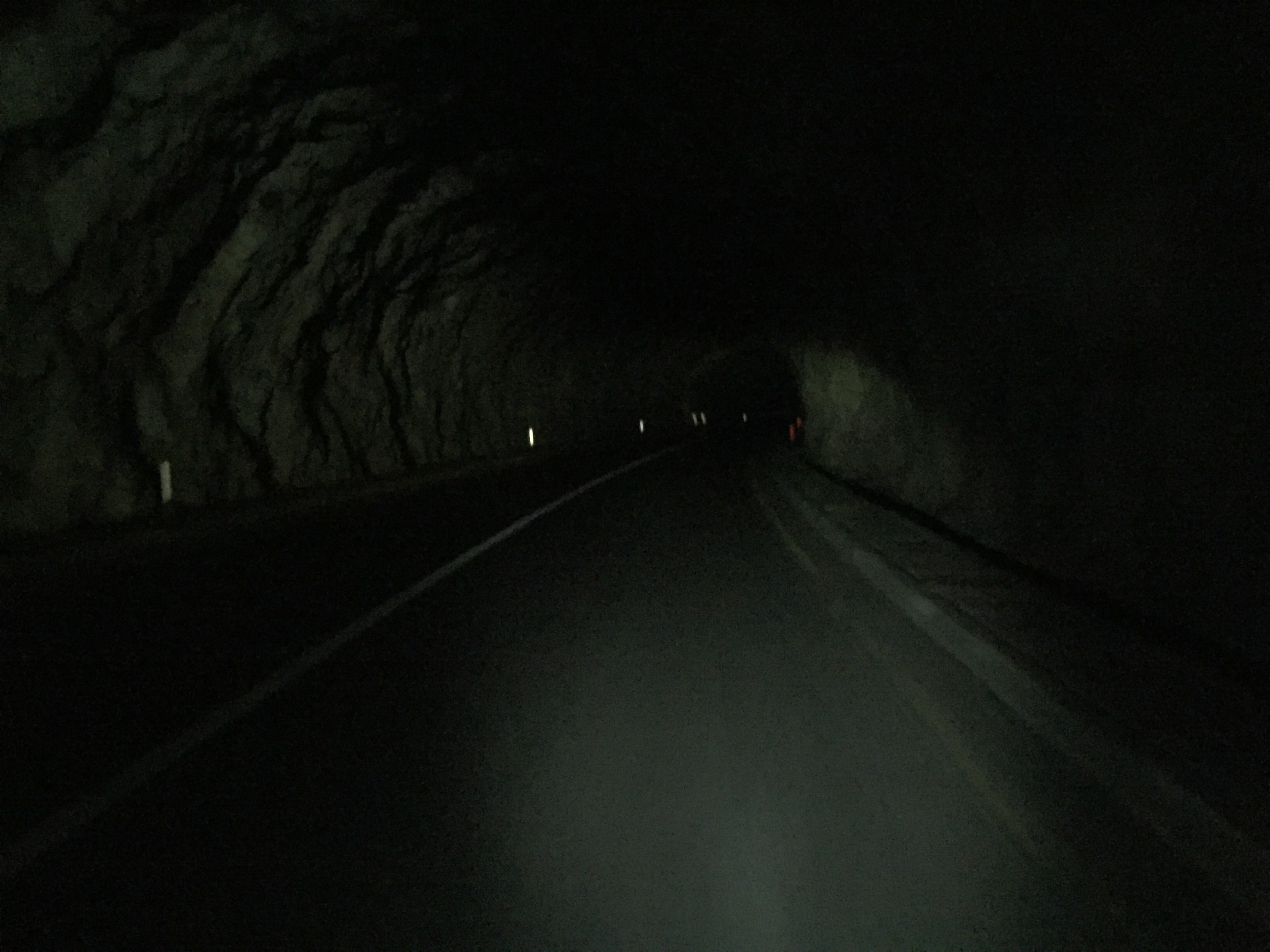 À l'intérieur d'un des innombrables tunnels.