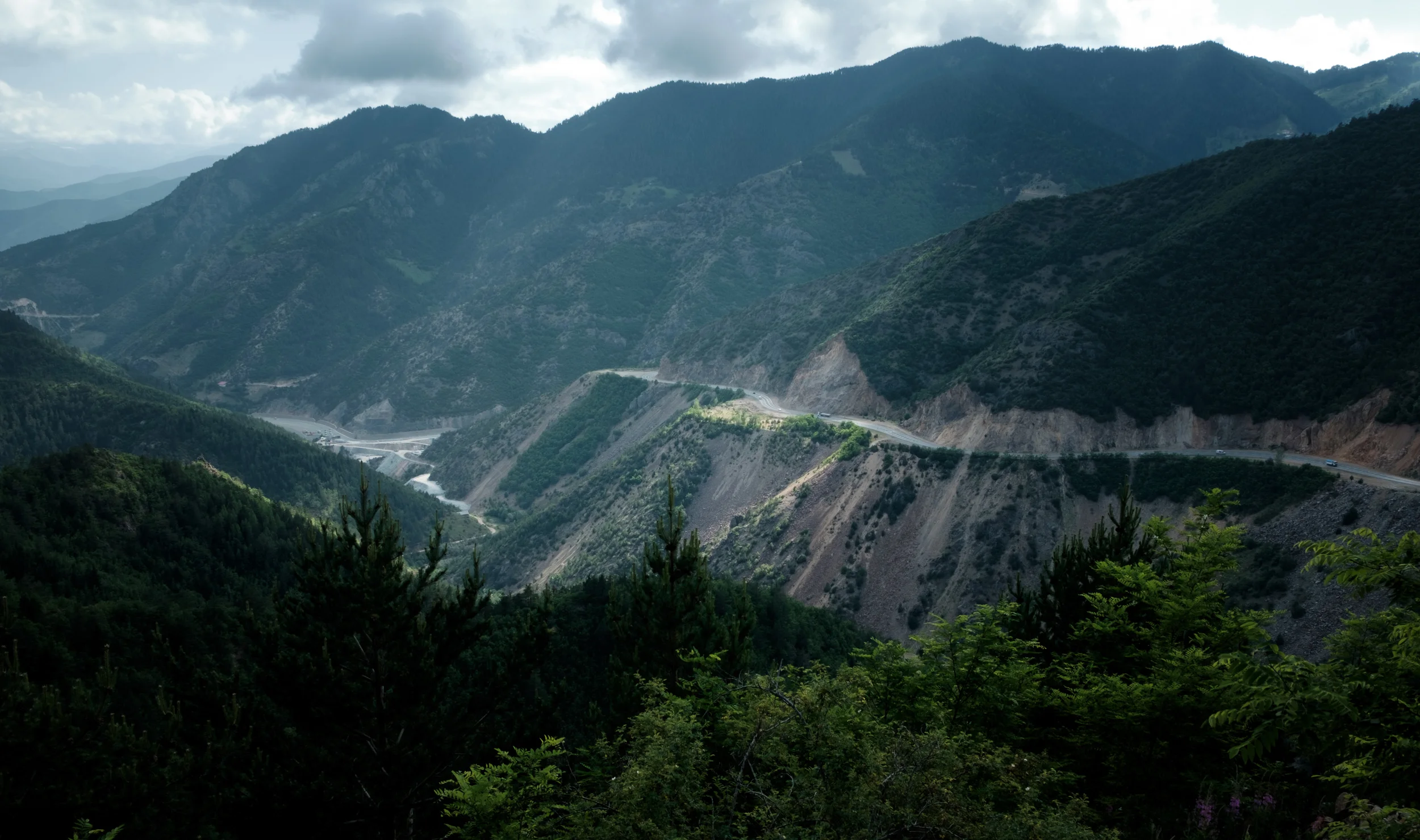 La traversée des montagnes.