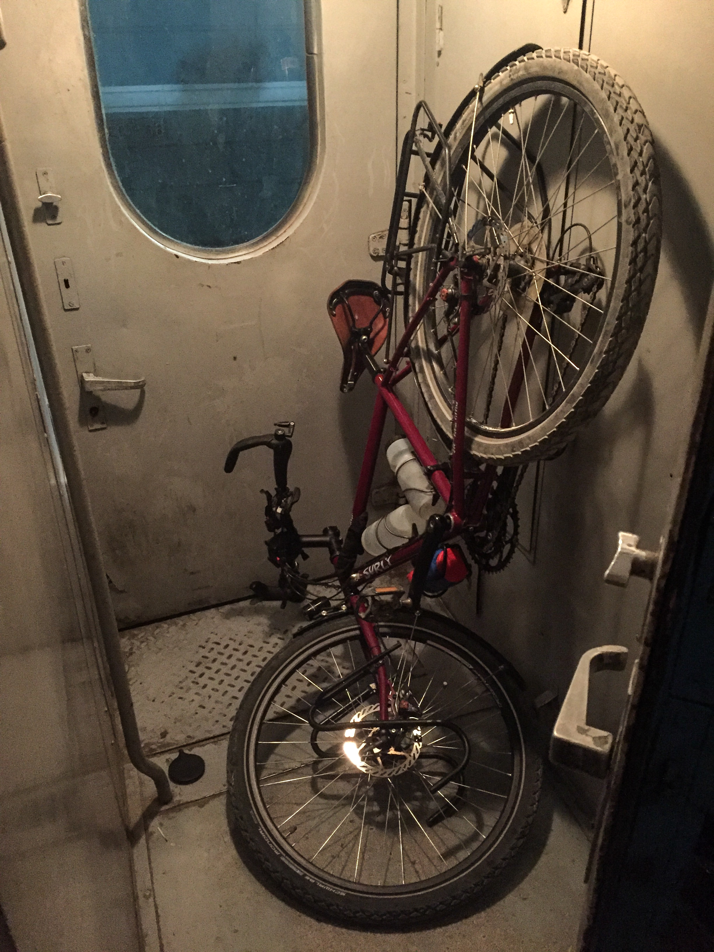 Un compartiment exprès du train pour les vélos.