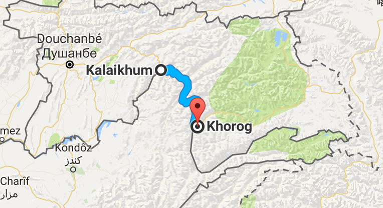 Un confortable 250 km à suivre la rivière et à longer l'Afghanistan.