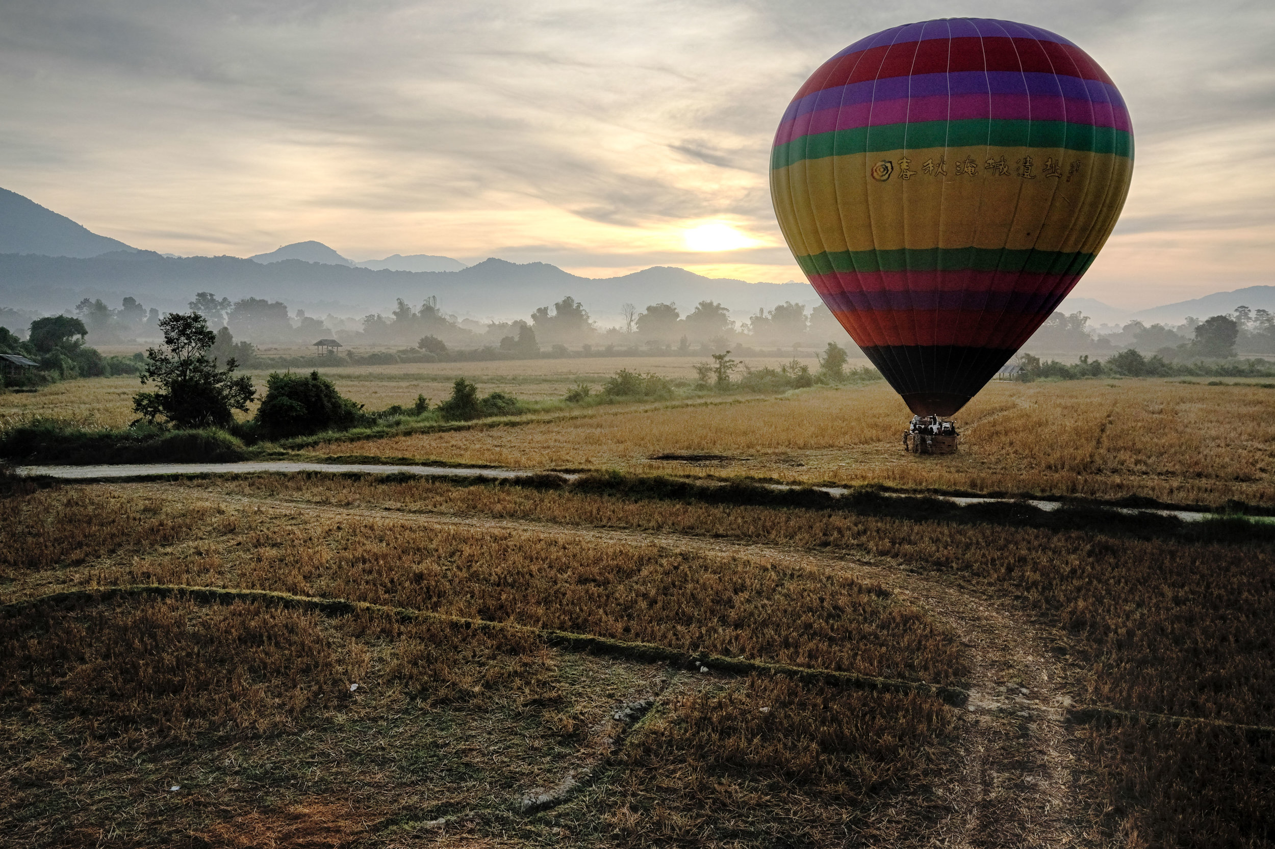 Montgolfière à Vang Vieng.