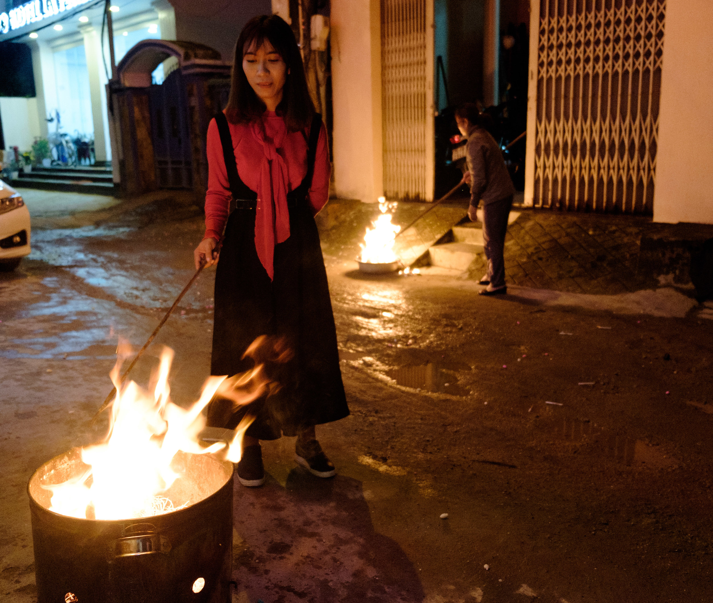 Une tradition que tous font en même temps dans la rue.