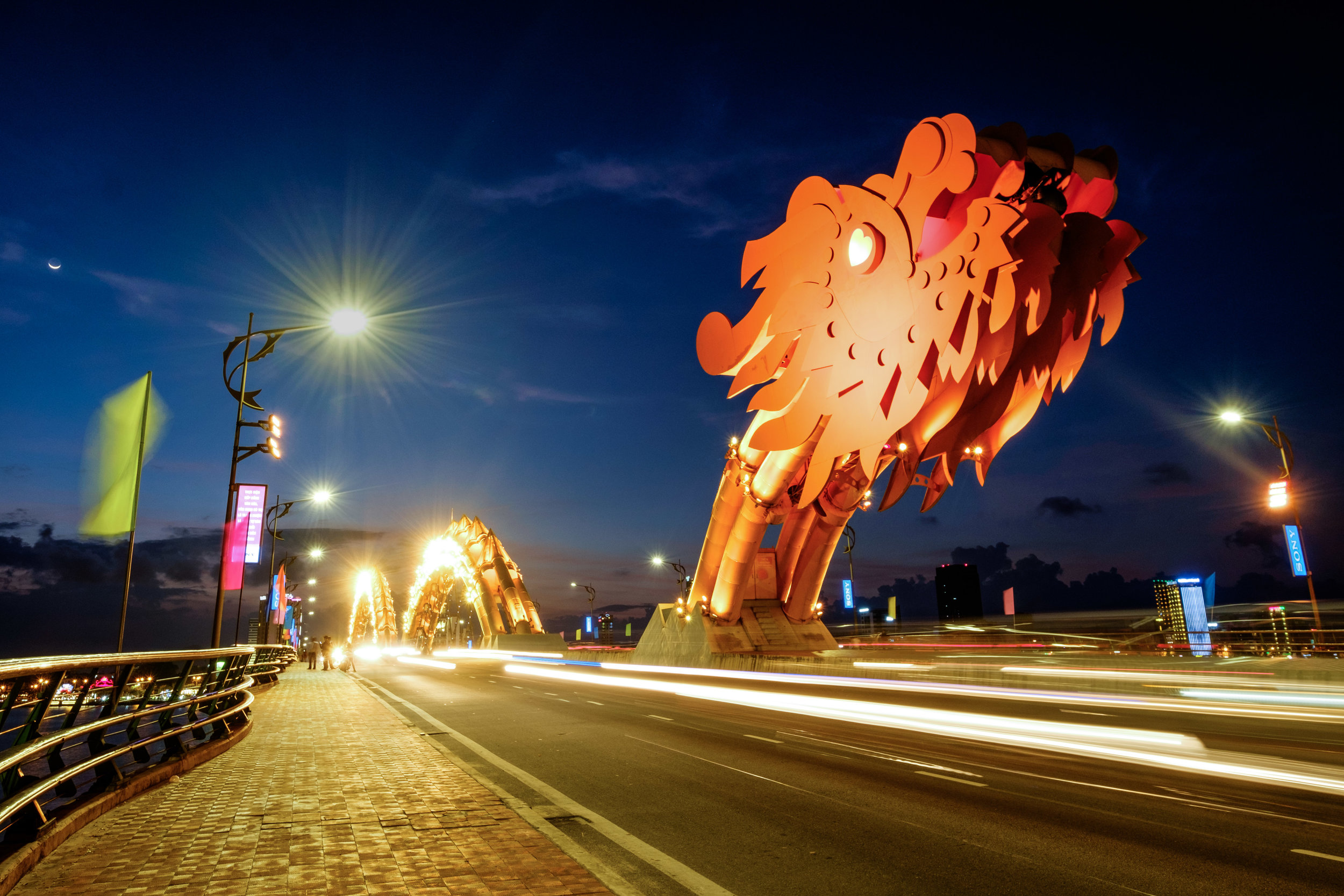 Le Dragon Bridge de Da Nang au Vietnam.