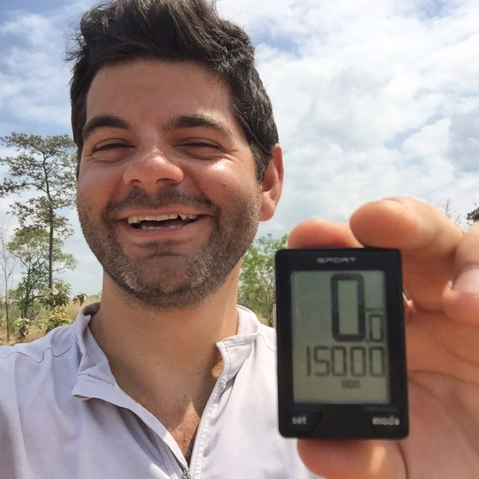 ... pour atteindre 15 000 kilomètres en vélo !