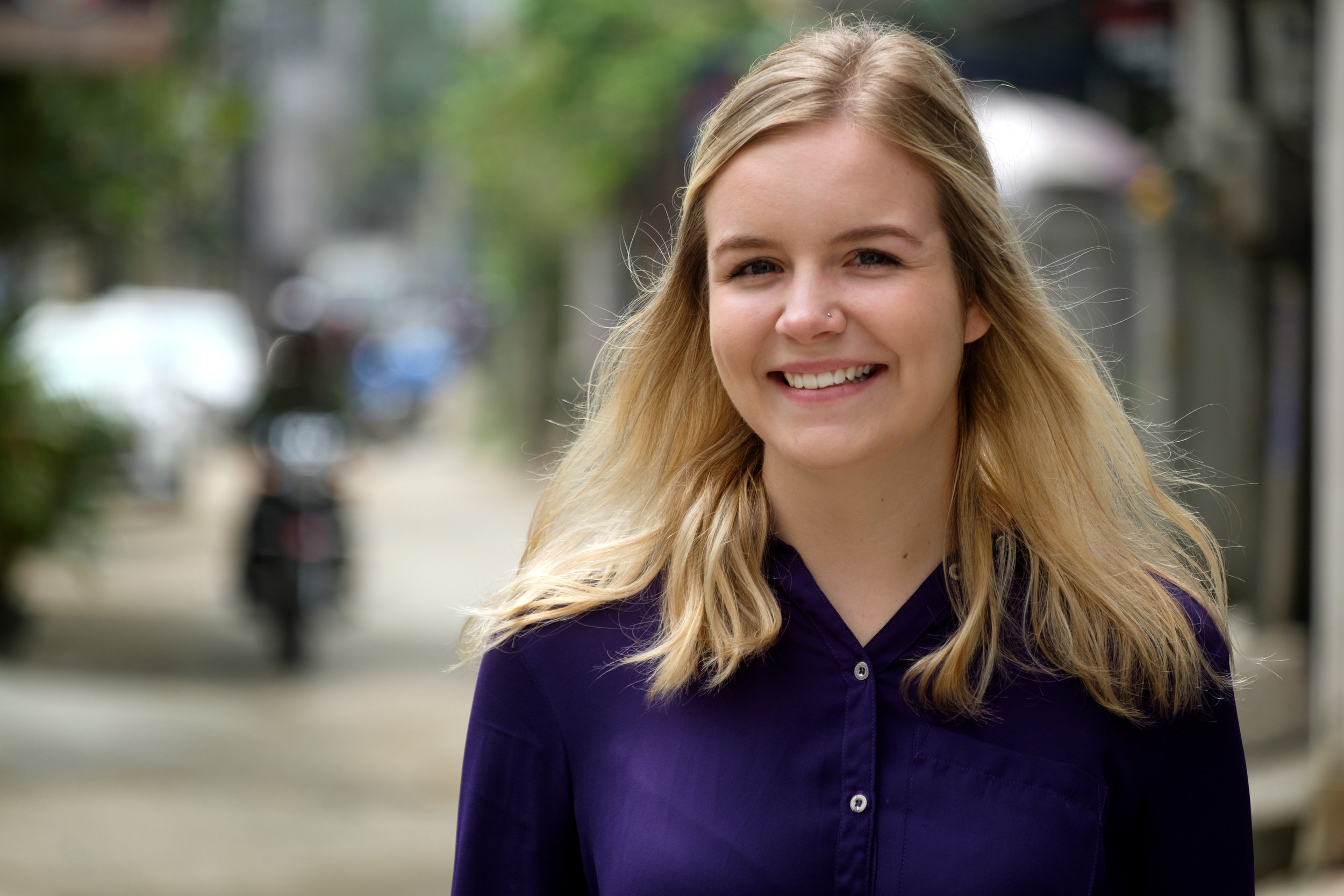 Allison McDonald, à Hué au Vietnam.