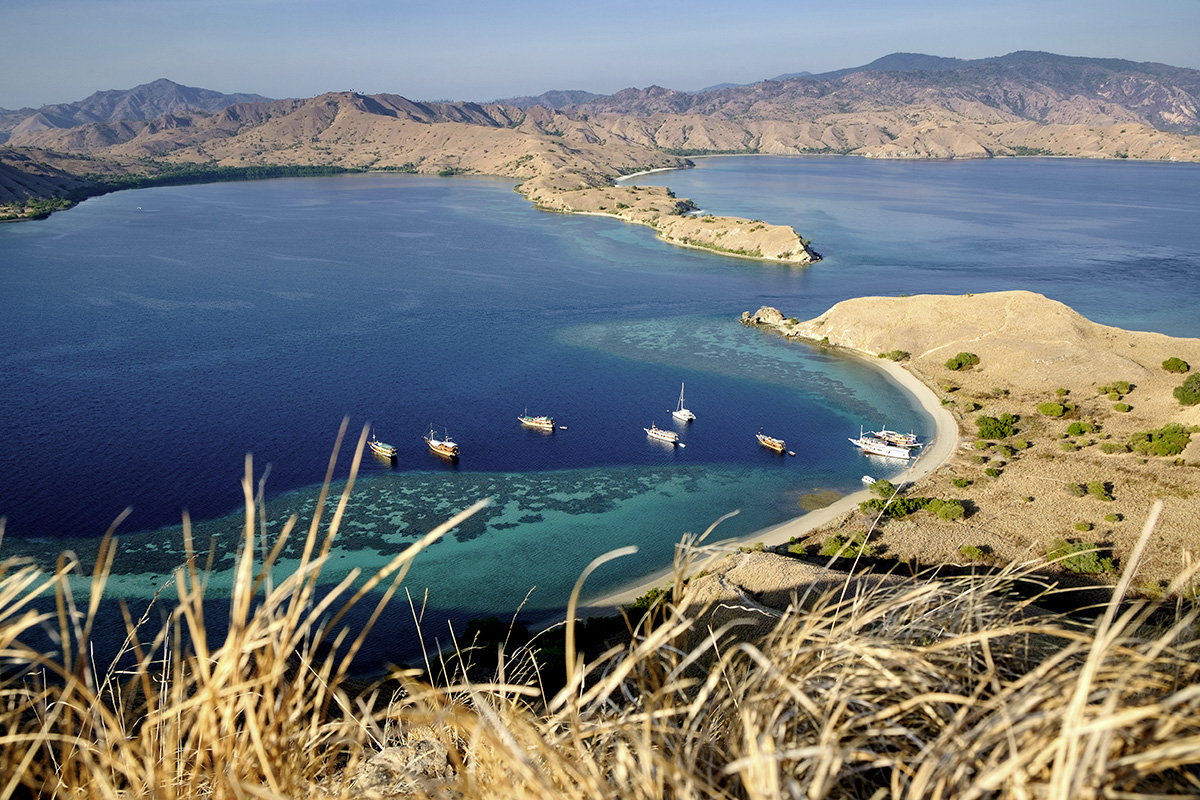 En chemin vers le parc national de Komodo, nous arrêtons quotidiennement dans quelques autres charmantes îles pour se dégourdir les jambes.