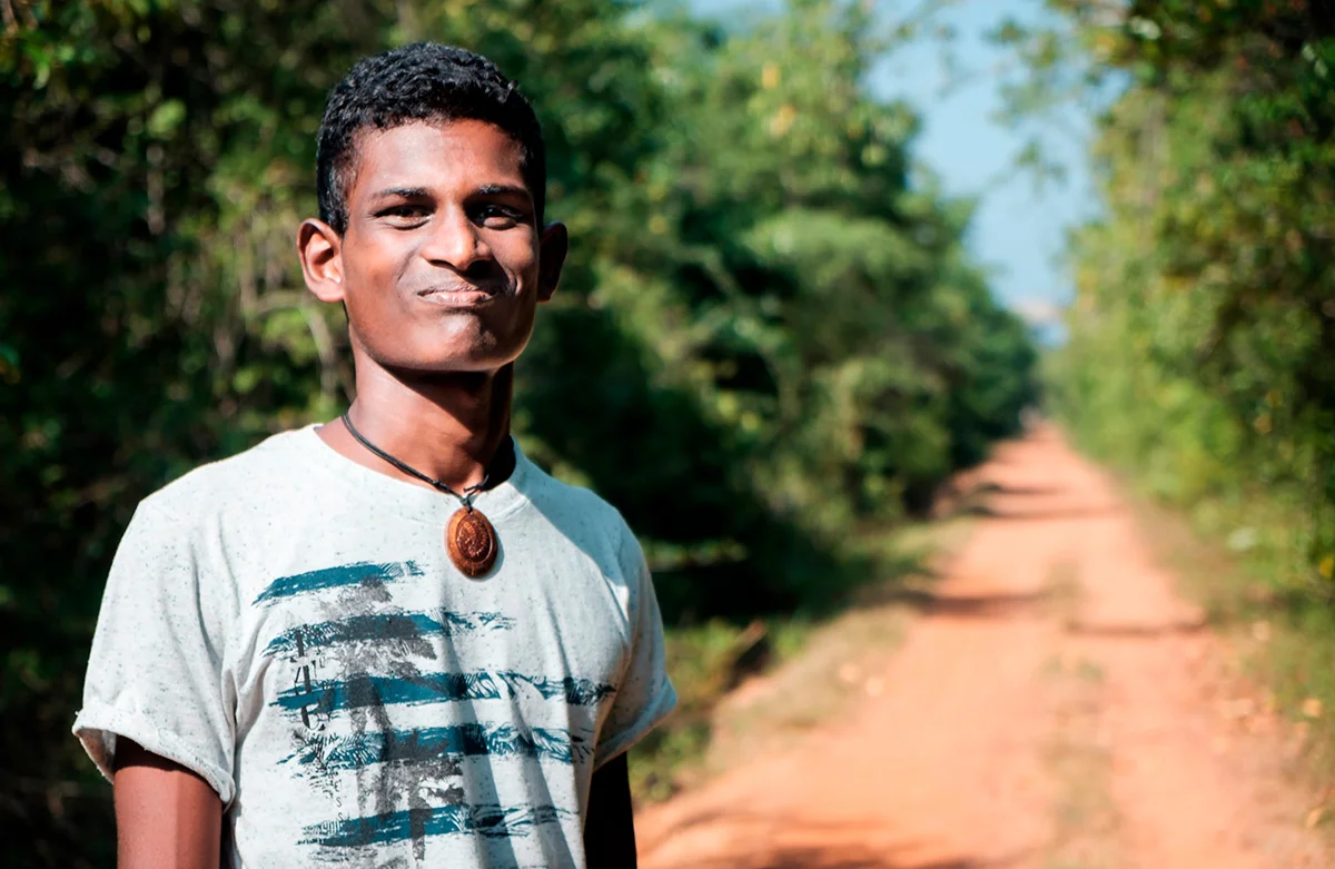 Kavindu, mon charmant guide cycliste.