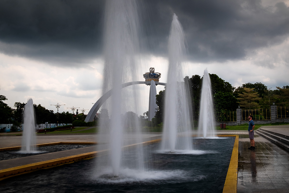 Les fontaines du sultan de Johor, à Johor Bahru, la capitale de l'État.