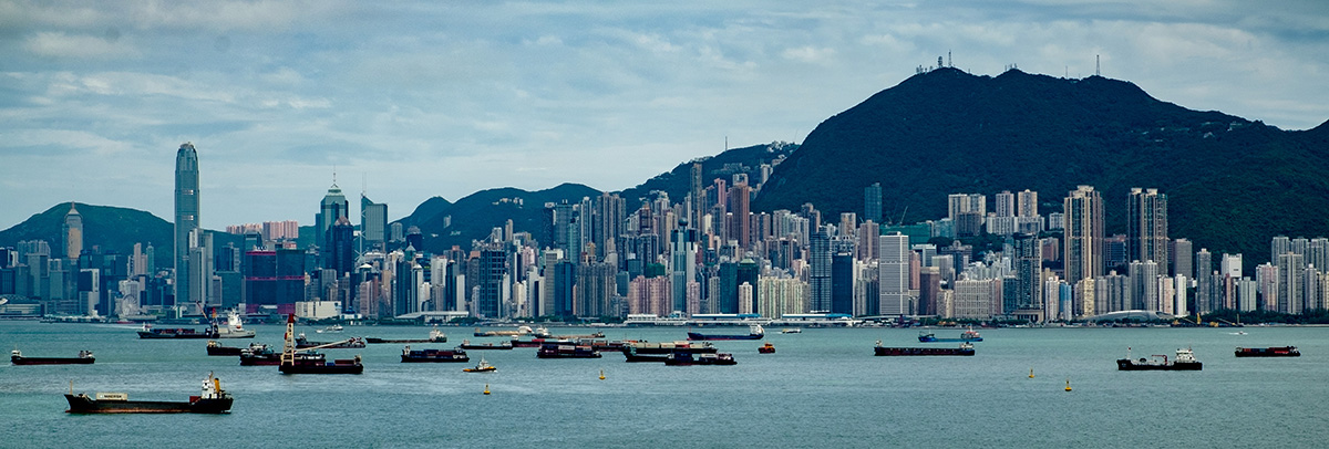 Hong Kong, vue de sa baie.