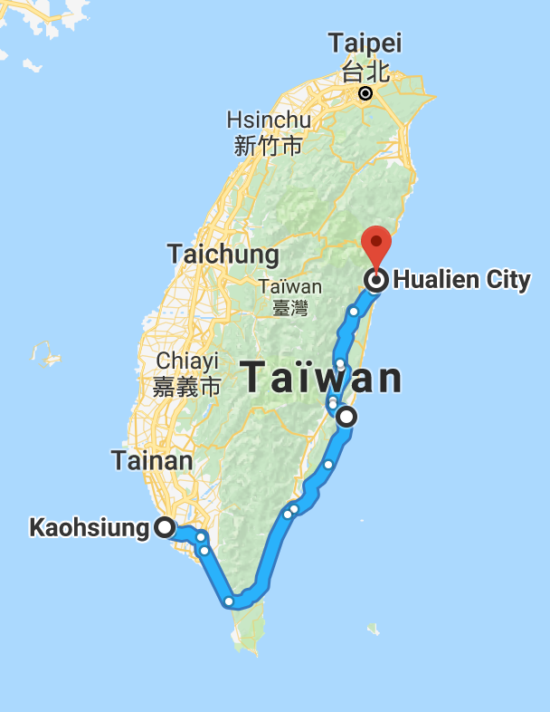 Un premier 350 km sur la belle île asiatique.