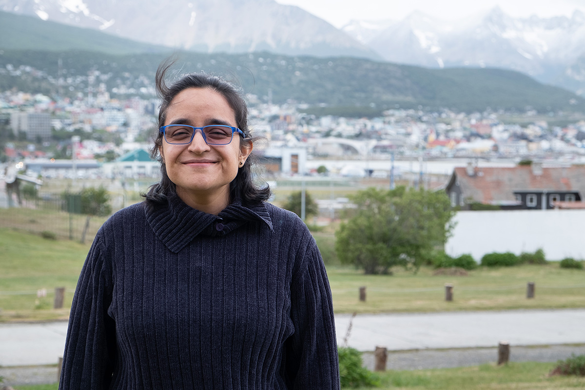 Clara, Colombienne qui habite à Ushuaïa pour ses recherches scientifiques.