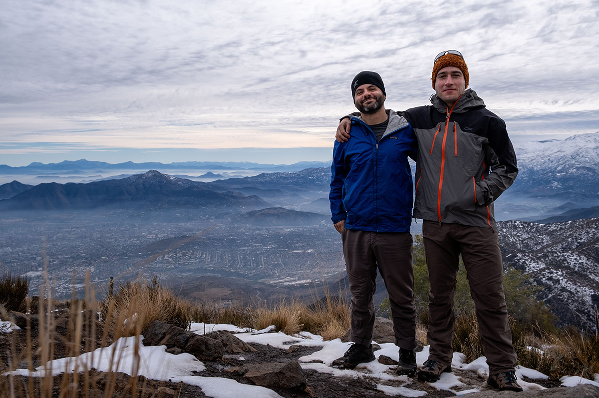 Avec Francisco, au sommet de Cerro La Cruz.