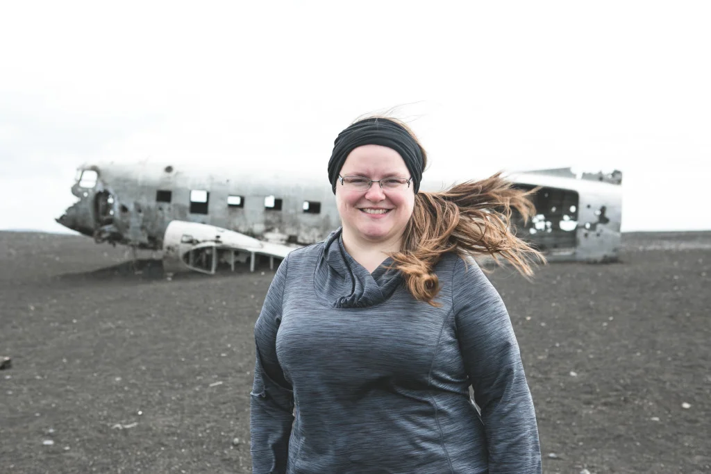Jennifer en Islande (Photo : Lucie Bataille).