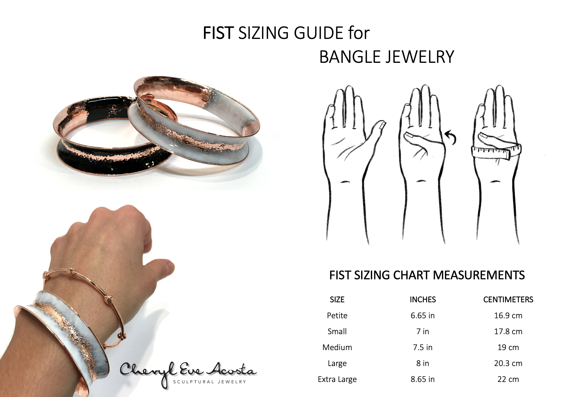 BRACELETS SIZING CHART  Berradas