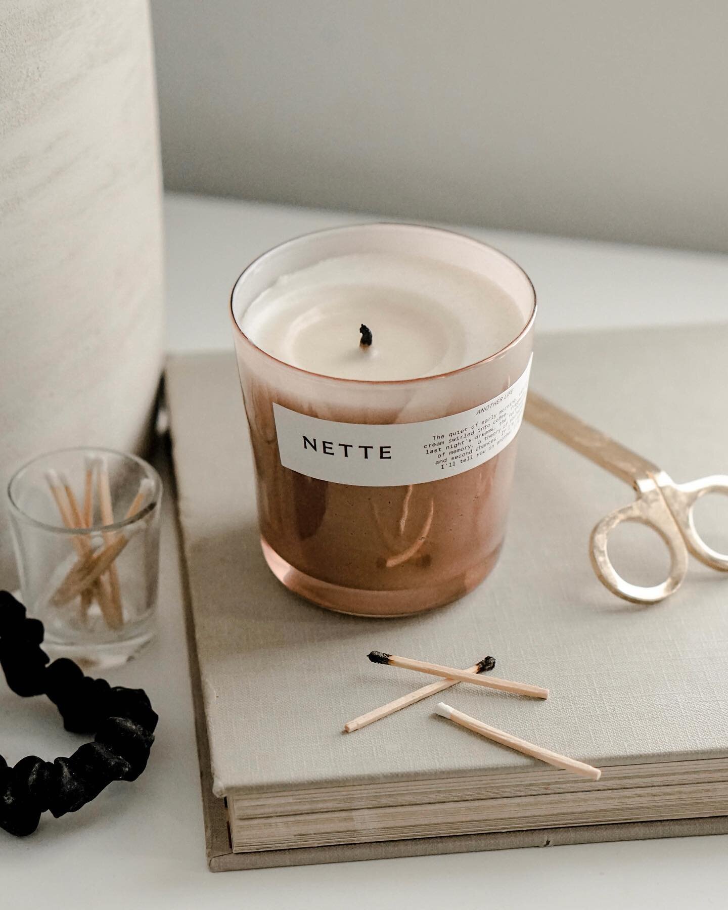GIVEAWAY! mornings begin with Another Life by @nette.nyc. Candles are one of my favorite self-care practices that completely transform and calm my mood. Partnering with @nette.nyc for your chance to win your own candle! To enter, must be following me
