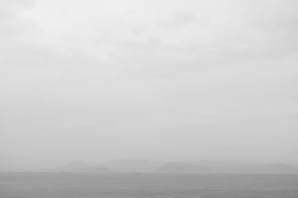 A misty return from the island back to Takamatsu