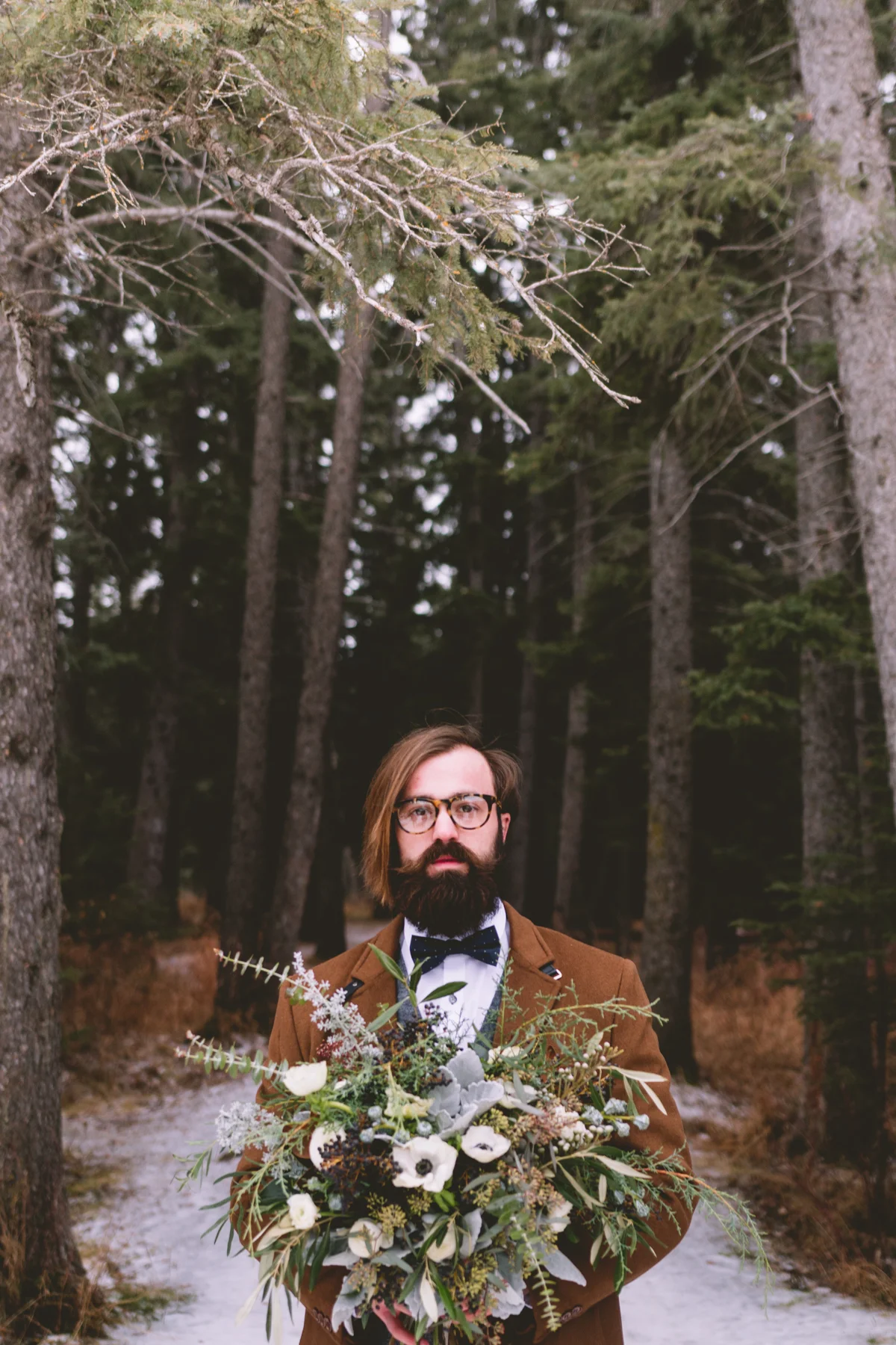 Winter Wedding Styled Shoot - Bebo Grove, Calgary