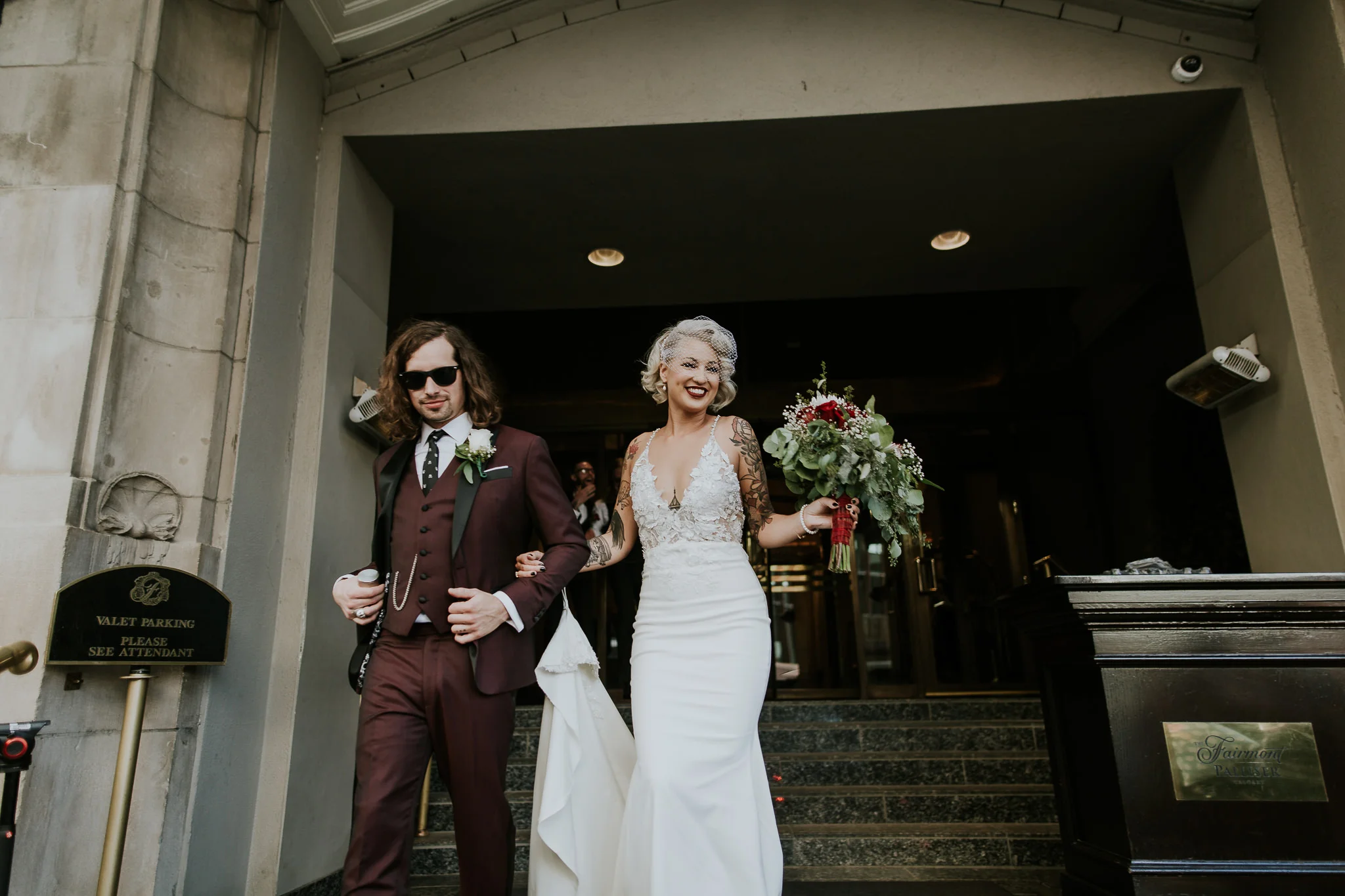 Vintage glam and rockstar wedding vibes at Last Best Calgary wedding