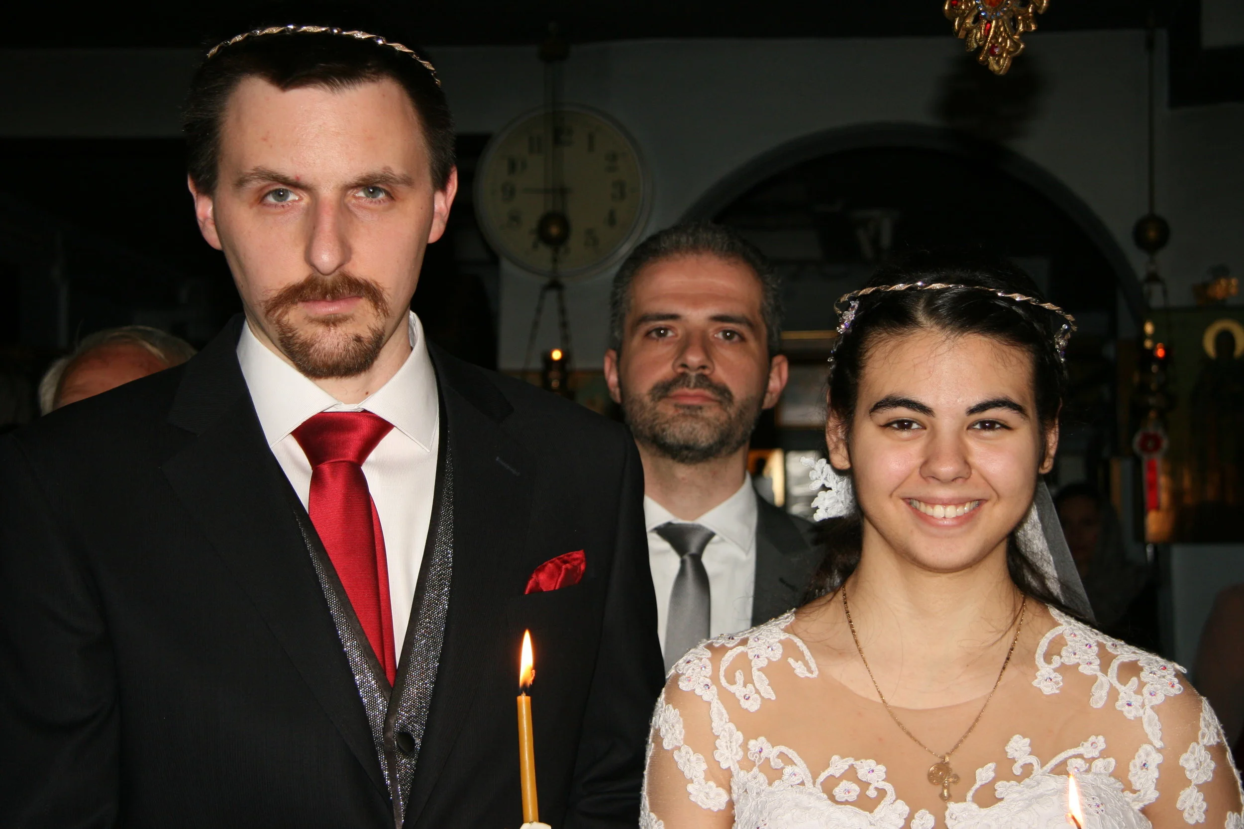 Couple with best man
