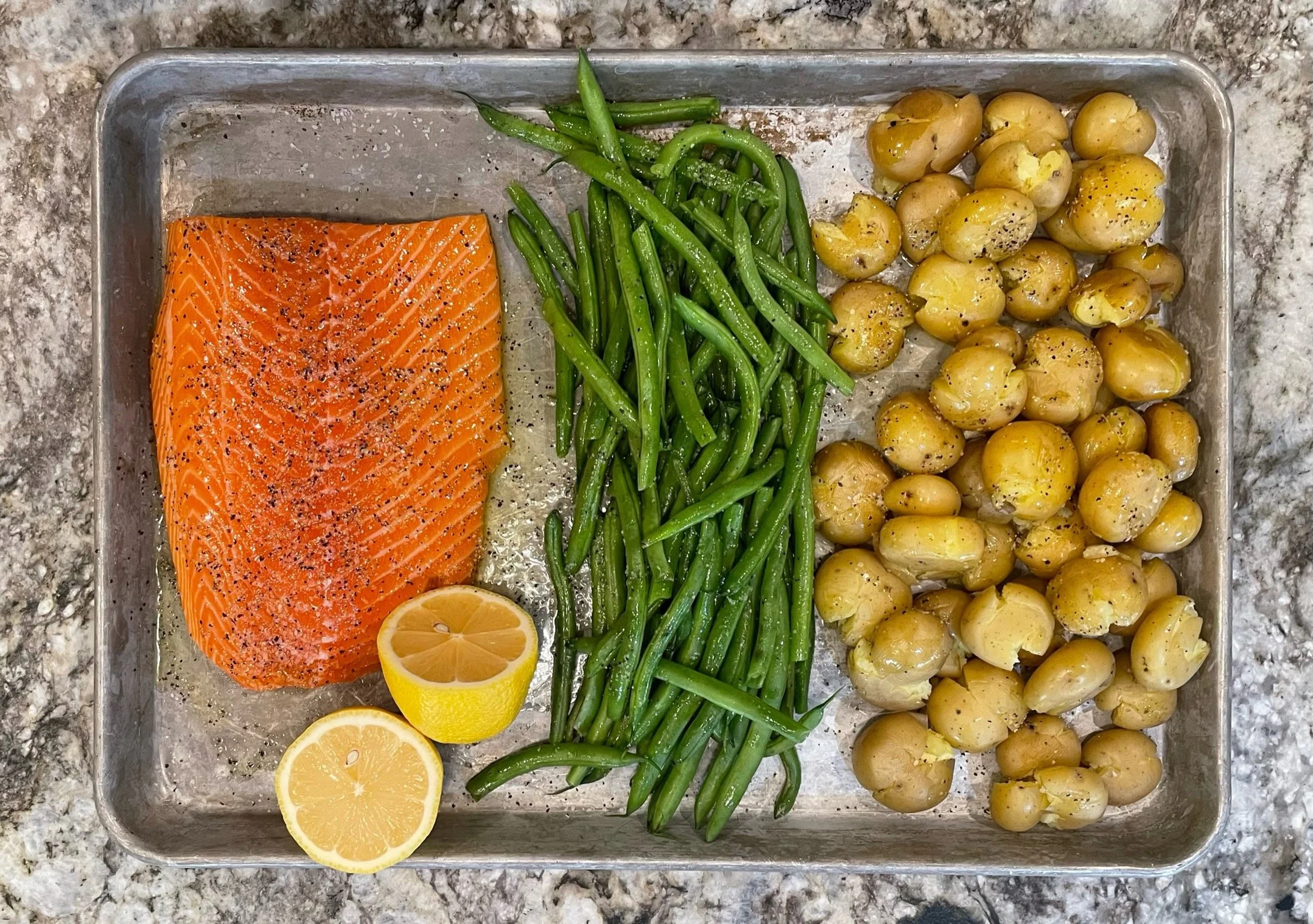 AO Merc's Salmon Sheetpan Dinner