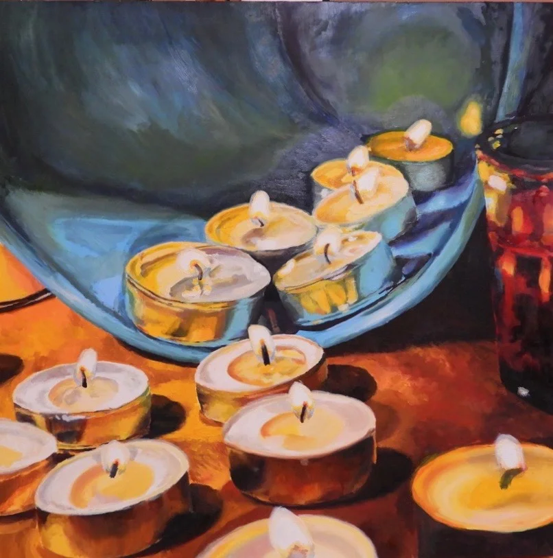 Oil on Masonite, 48” x 48”
