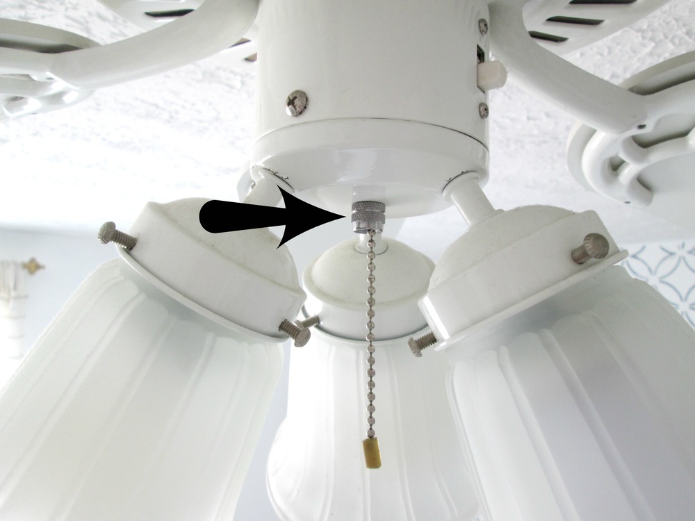 Diy Ceiling Fan Upgrade Stylemutt Home, How To Remove Lampshade From Ceiling Fan