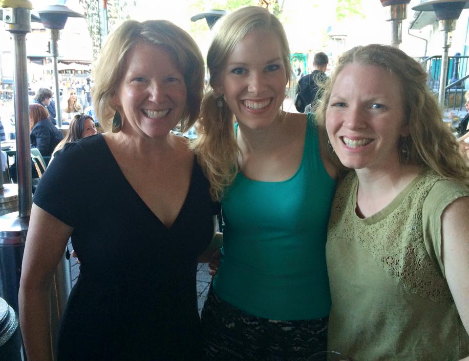 Mom, sister, me.