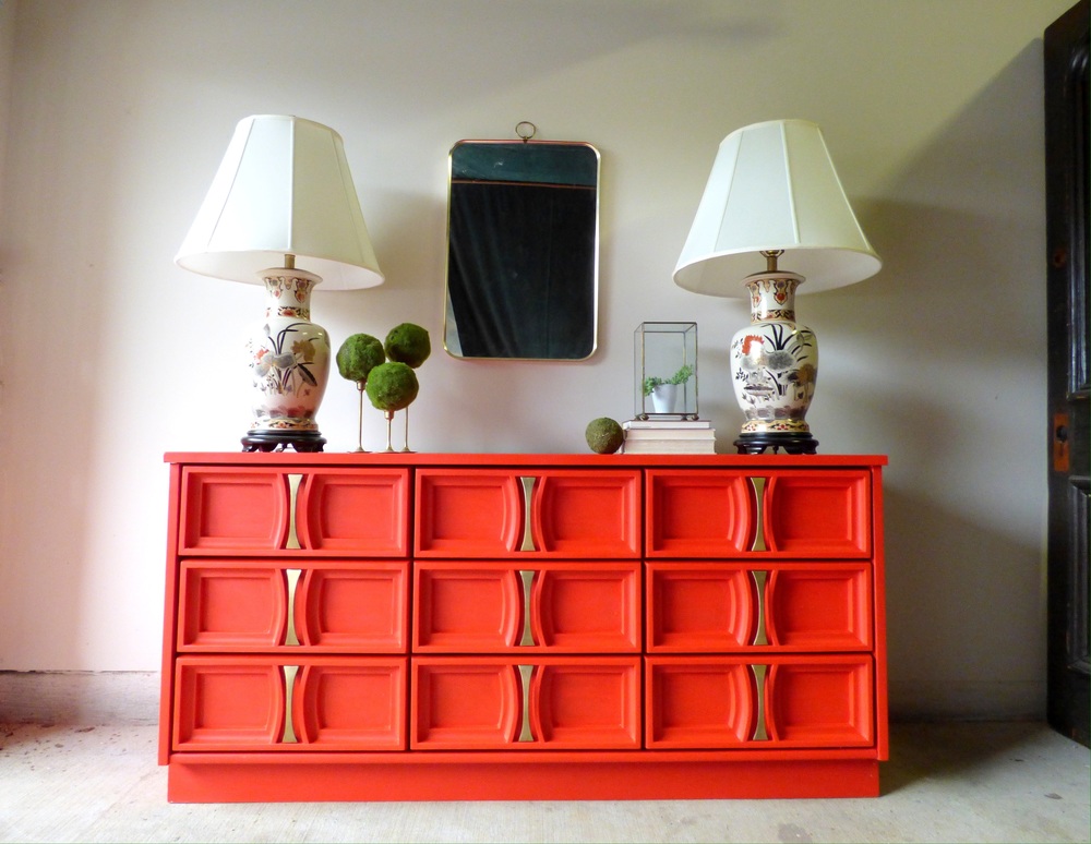 Poppy Red Dresser