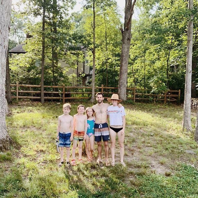 We sweat, bled and argued. But we sure danced, sang and celebrated when we bound up the last of the brush from our backyard and wheeled it out! Clearing the land back here is honestly the hardest we&rsquo;ve ever asked the kids to work (they deep cle