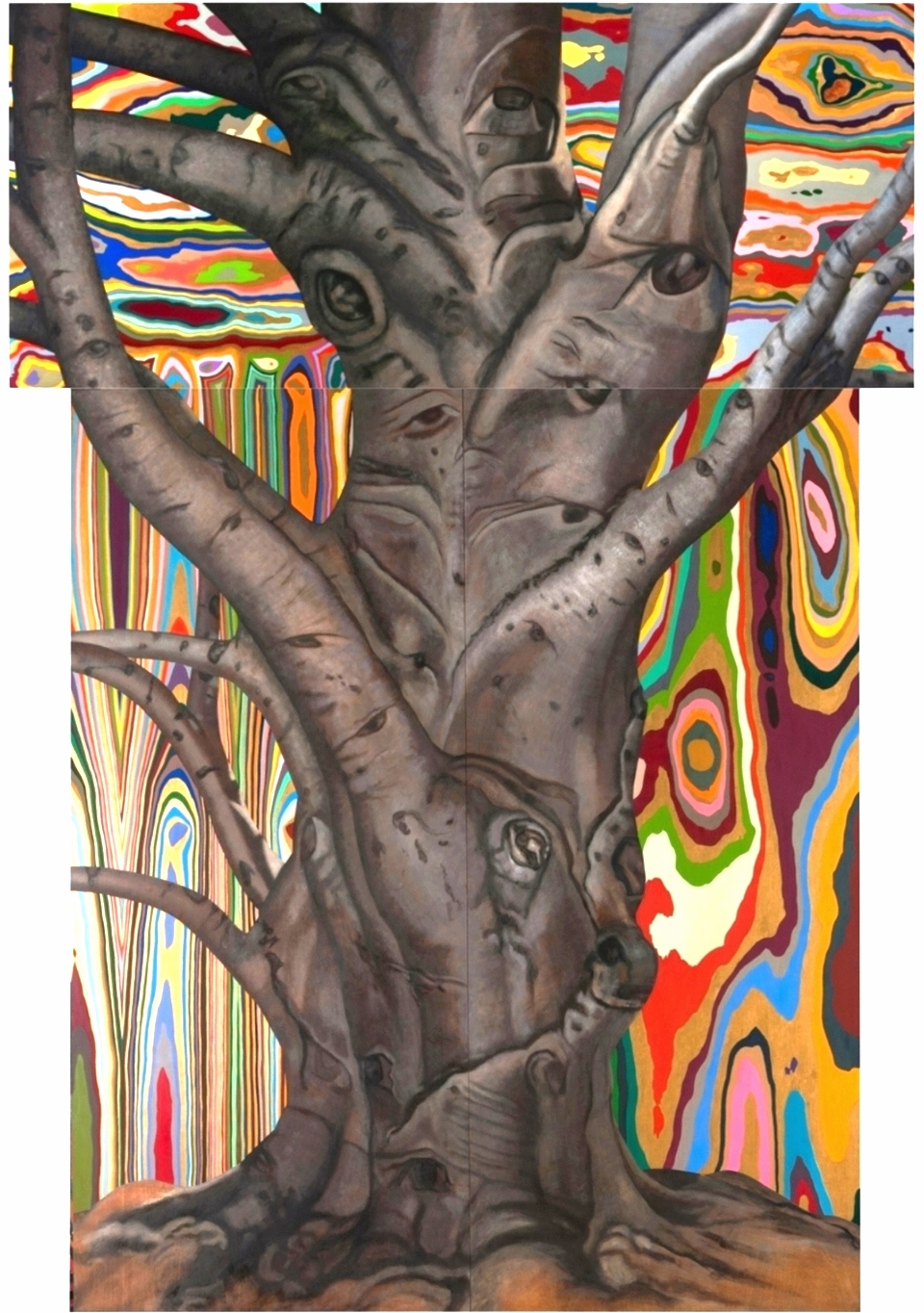 Brahma. 1993-97. Oil on wood. 120" x 84".