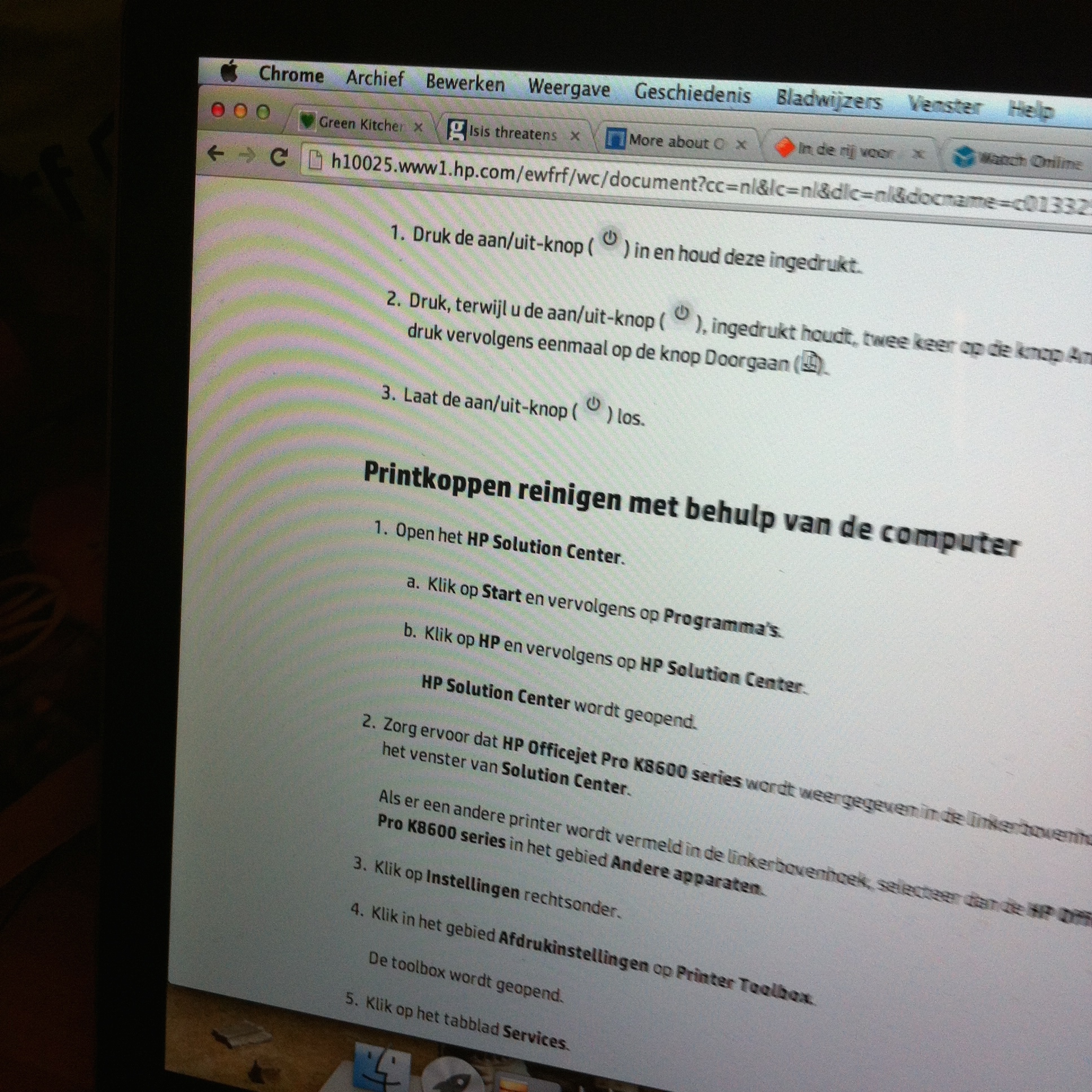 Verdorie, m'n printer is opgedroogd, uitgedroogd, ingedroogd, whatevs. Superkut. Dit kost me een paar uur.