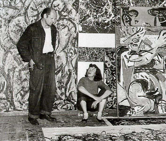 Pollock and Krasner 1949: Photo Lawrence Larkin