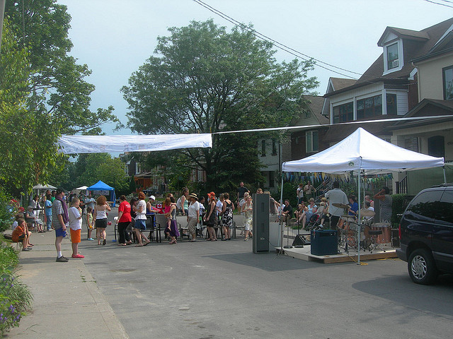 A street festival Clinton, Ontario