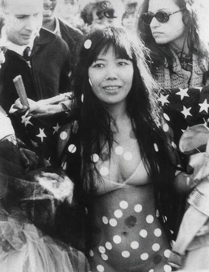 Yayoi Kusama at a Love-in Festival in Central Park. New York, 1968