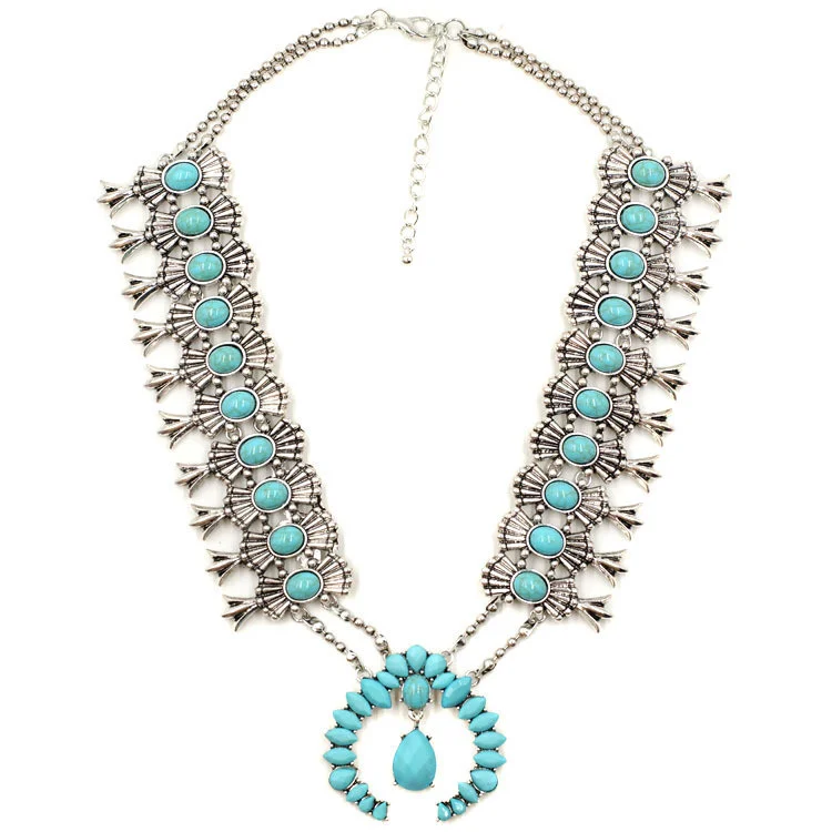 It may not be real turquoise (someday...someday...) but this is a hell of a cool statement necklace . And at a price that I find hella cool, too. 