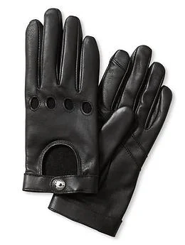 Black leather moto gloves from Banana Republic. I'm in. I'm so in.