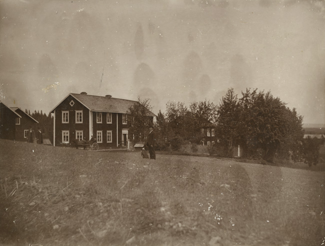 E. A. Persson pictured before his departure on the family homestead in Lit, Sweden, (1898-1900). I visited here in 1994 and stayed in the big two story farm house. The son of E.A. Perrson's brother, Nils Erik was still living. We drank Swedish beer and gin, ate Lutfisk and chewed tobacco most days and nights. 